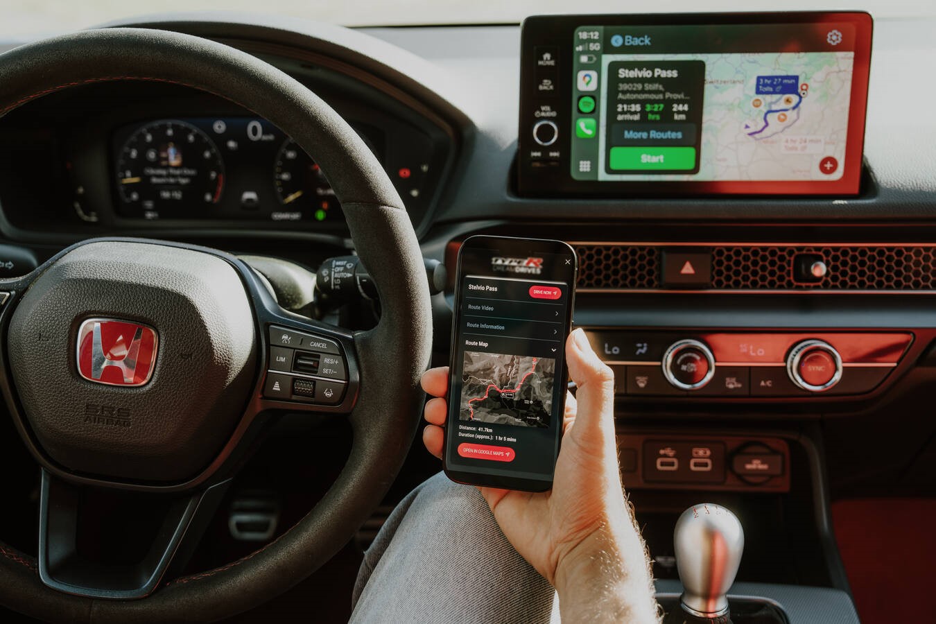 545988_Honda_Type_R_Dream_Drives_-_Interactive_Map_Preview Koniec pewnej epoki. Honda uśmierca Civica Type R w Europie, ale żegna go z klasą.